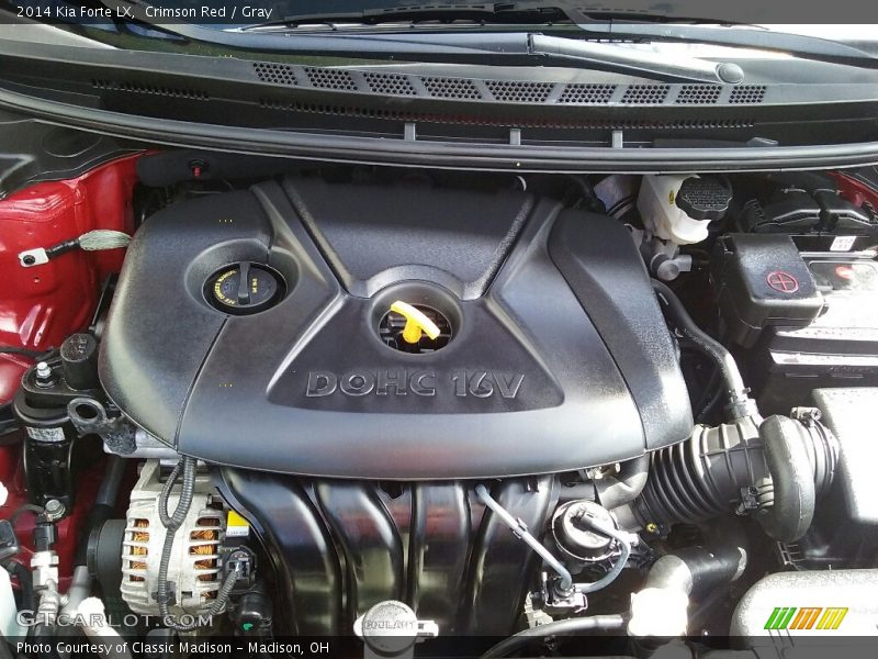 Crimson Red / Gray 2014 Kia Forte LX