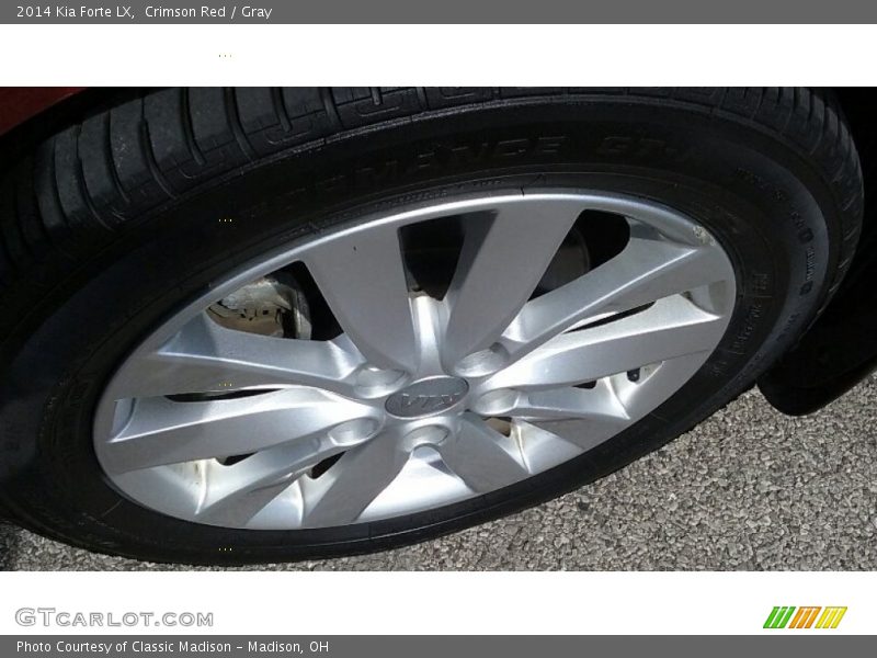 Crimson Red / Gray 2014 Kia Forte LX