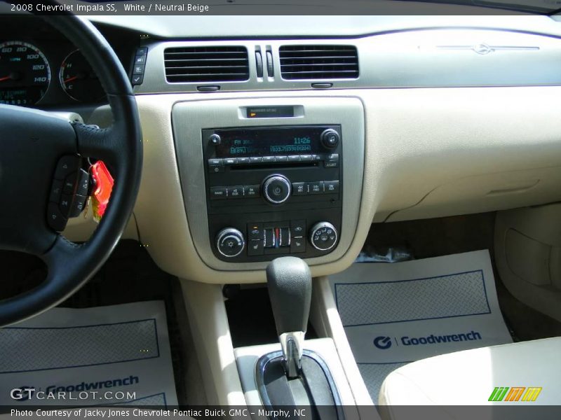 White / Neutral Beige 2008 Chevrolet Impala SS