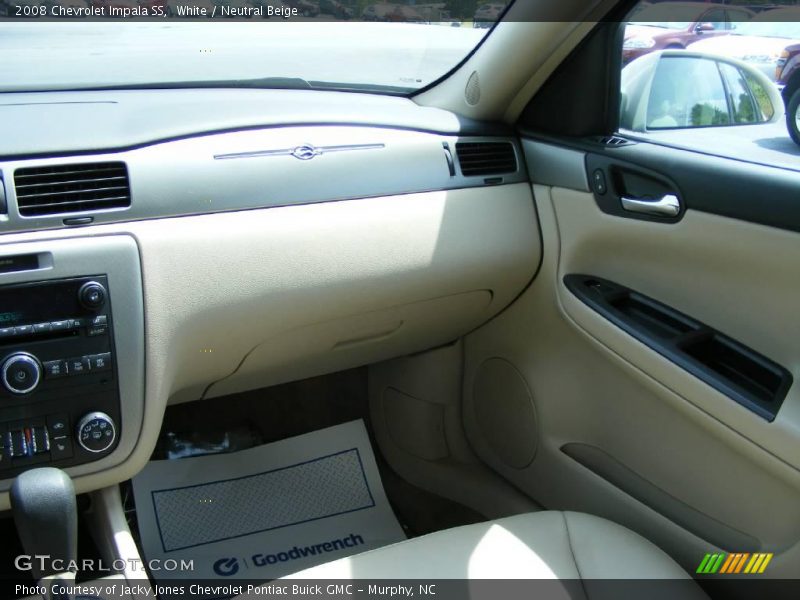 White / Neutral Beige 2008 Chevrolet Impala SS