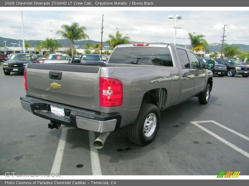 Graystone Metallic / Ebony Black 2008 Chevrolet Silverado 2500HD LT Crew Cab