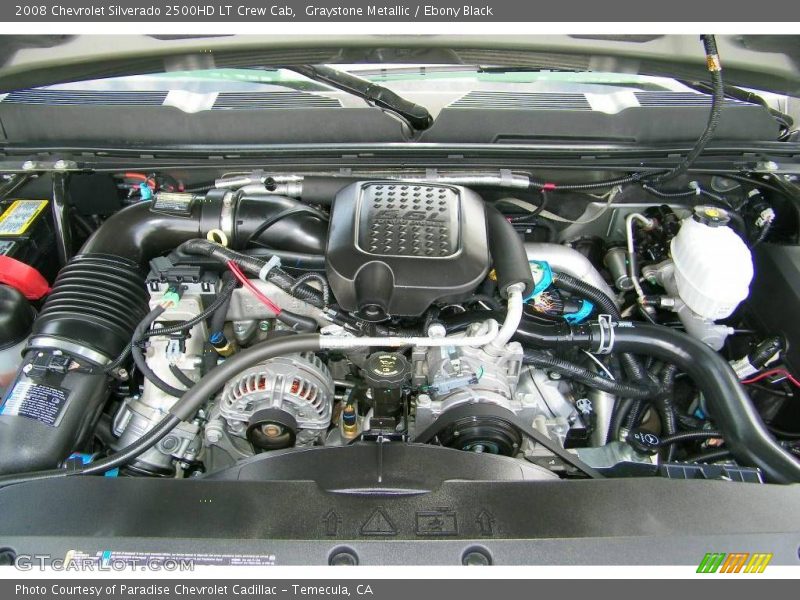 Graystone Metallic / Ebony Black 2008 Chevrolet Silverado 2500HD LT Crew Cab
