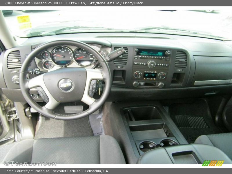 Graystone Metallic / Ebony Black 2008 Chevrolet Silverado 2500HD LT Crew Cab