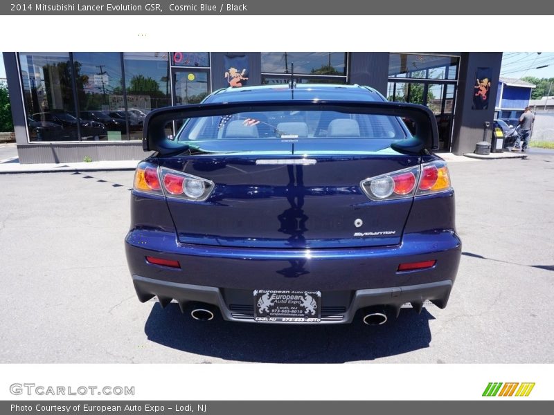 Cosmic Blue / Black 2014 Mitsubishi Lancer Evolution GSR