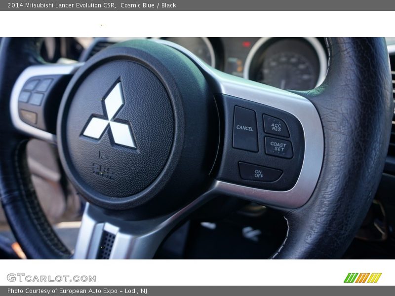 Cosmic Blue / Black 2014 Mitsubishi Lancer Evolution GSR