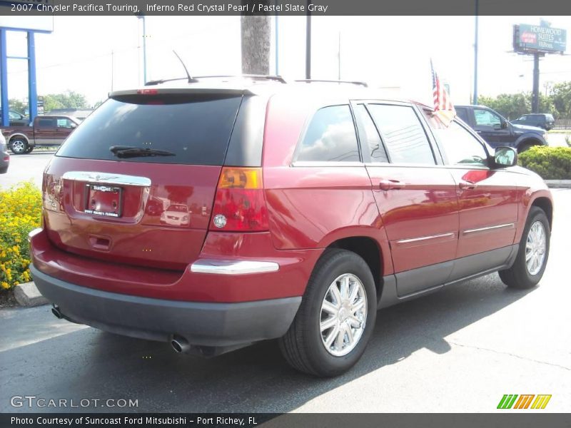 Inferno Red Crystal Pearl / Pastel Slate Gray 2007 Chrysler Pacifica Touring