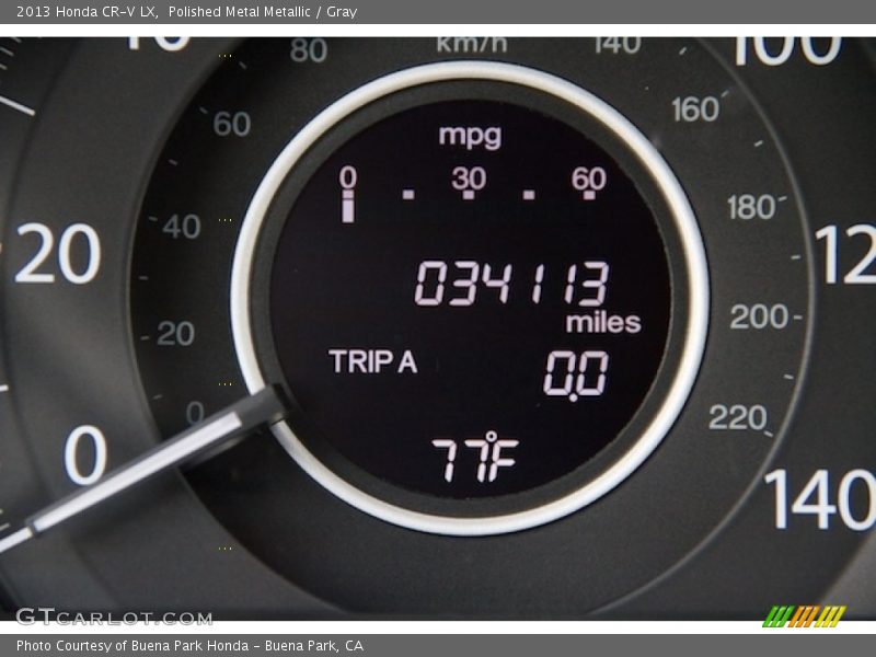 Polished Metal Metallic / Gray 2013 Honda CR-V LX