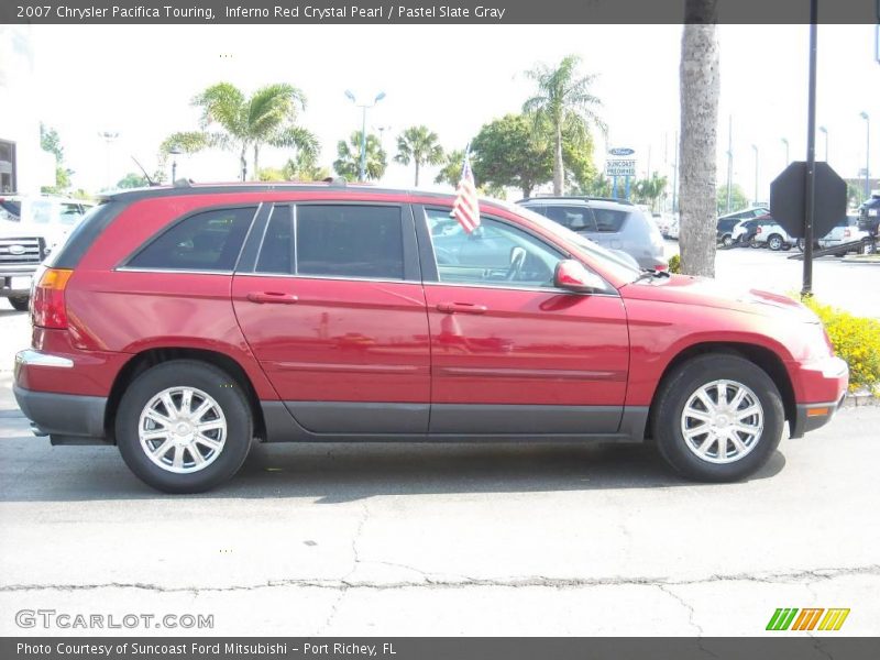 Inferno Red Crystal Pearl / Pastel Slate Gray 2007 Chrysler Pacifica Touring