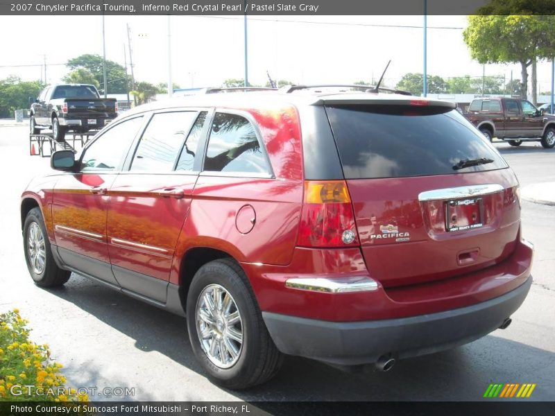 Inferno Red Crystal Pearl / Pastel Slate Gray 2007 Chrysler Pacifica Touring