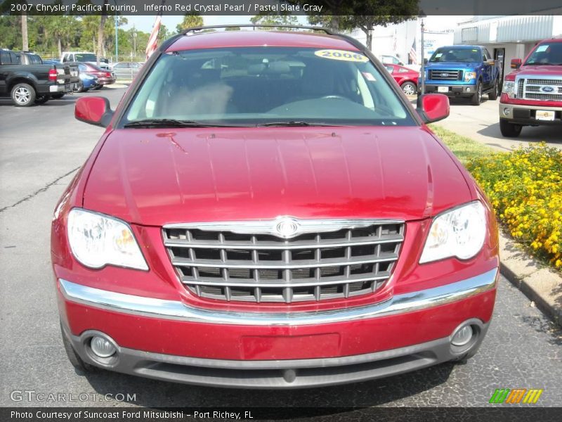Inferno Red Crystal Pearl / Pastel Slate Gray 2007 Chrysler Pacifica Touring