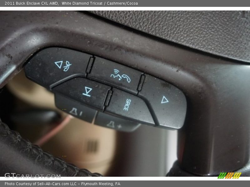 White Diamond Tricoat / Cashmere/Cocoa 2011 Buick Enclave CXL AWD