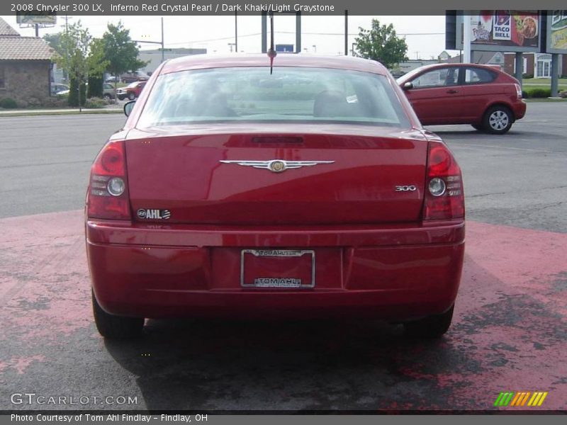 Inferno Red Crystal Pearl / Dark Khaki/Light Graystone 2008 Chrysler 300 LX
