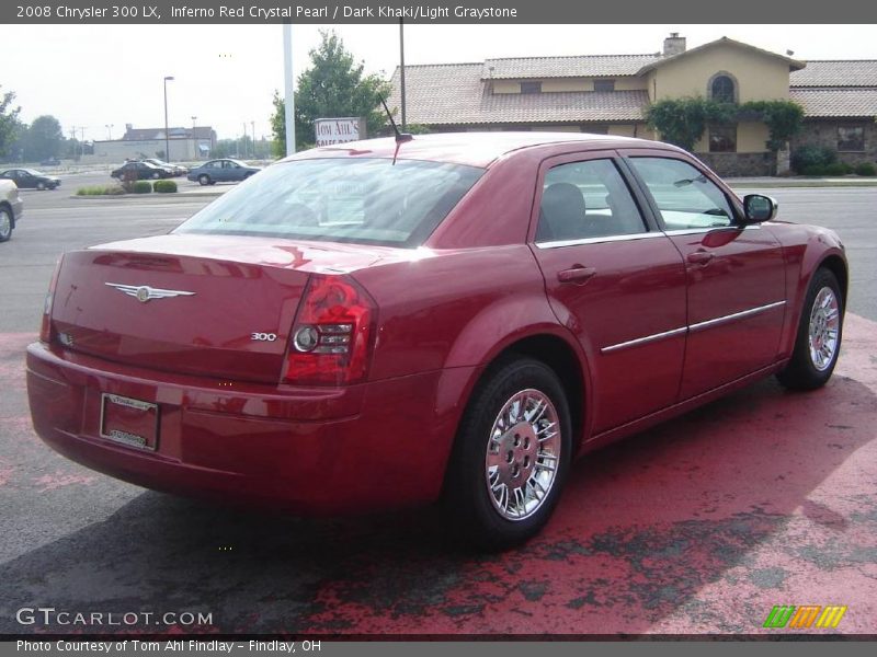 Inferno Red Crystal Pearl / Dark Khaki/Light Graystone 2008 Chrysler 300 LX