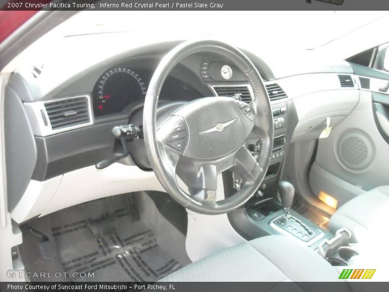 Inferno Red Crystal Pearl / Pastel Slate Gray 2007 Chrysler Pacifica Touring