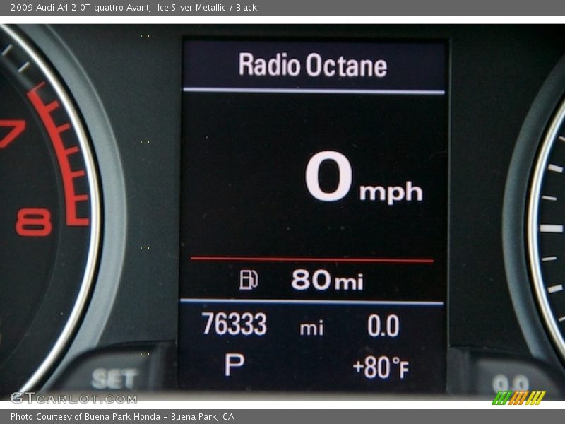 Ice Silver Metallic / Black 2009 Audi A4 2.0T quattro Avant