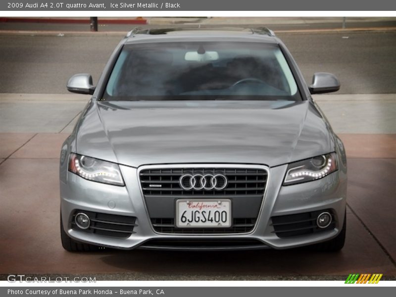 Ice Silver Metallic / Black 2009 Audi A4 2.0T quattro Avant