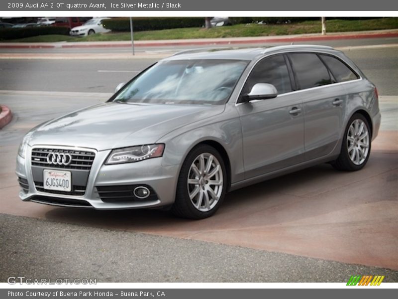 Ice Silver Metallic / Black 2009 Audi A4 2.0T quattro Avant