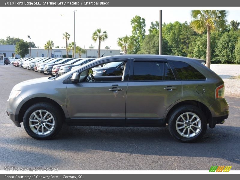 Sterling Grey Metallic / Charcoal Black 2010 Ford Edge SEL