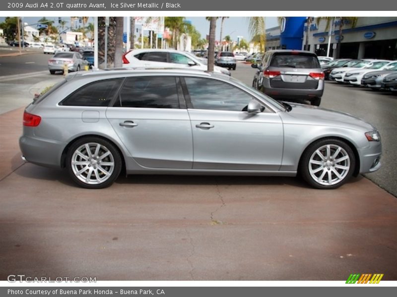 Ice Silver Metallic / Black 2009 Audi A4 2.0T quattro Avant