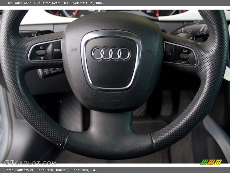 Ice Silver Metallic / Black 2009 Audi A4 2.0T quattro Avant