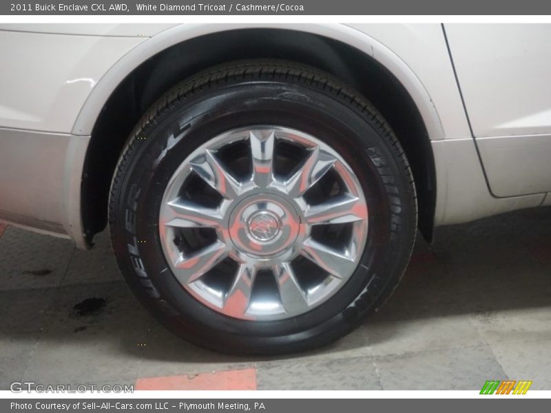 White Diamond Tricoat / Cashmere/Cocoa 2011 Buick Enclave CXL AWD