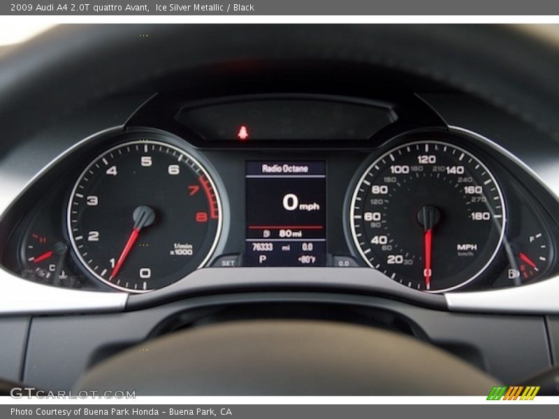 Ice Silver Metallic / Black 2009 Audi A4 2.0T quattro Avant