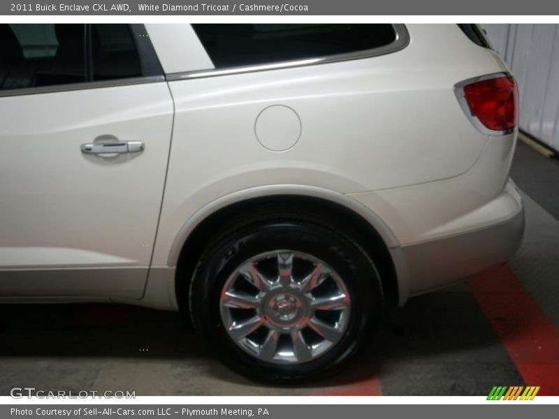 White Diamond Tricoat / Cashmere/Cocoa 2011 Buick Enclave CXL AWD