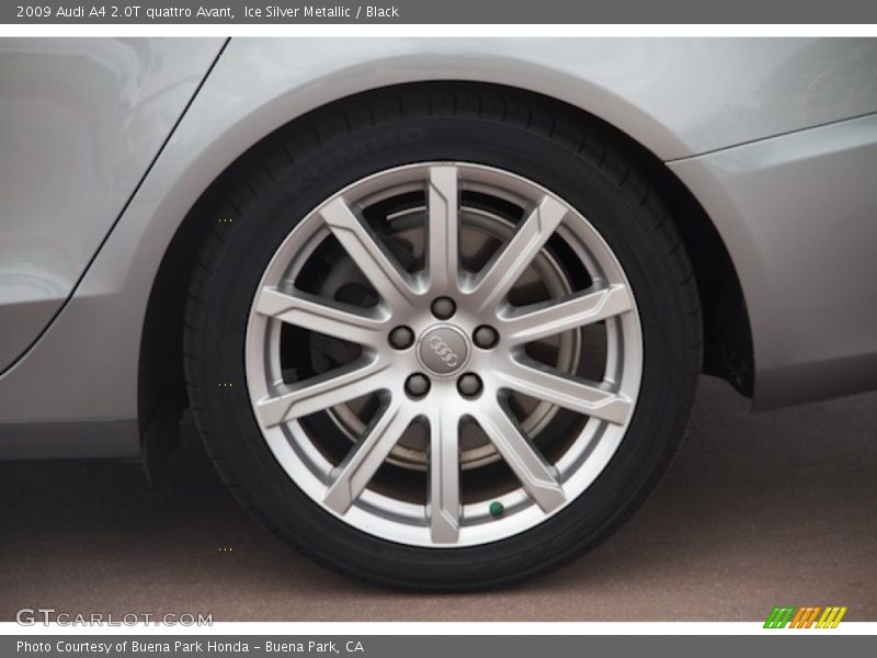Ice Silver Metallic / Black 2009 Audi A4 2.0T quattro Avant