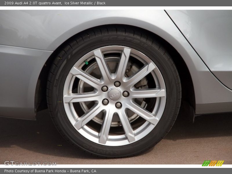Ice Silver Metallic / Black 2009 Audi A4 2.0T quattro Avant