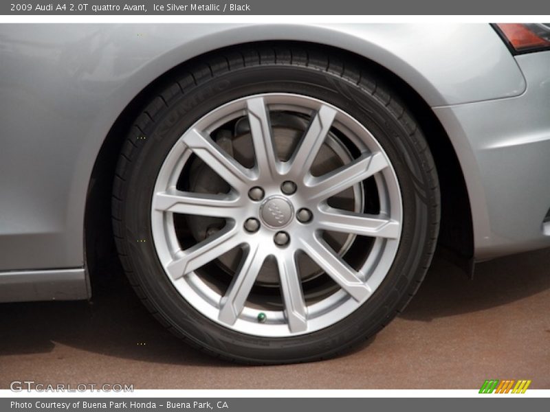 Ice Silver Metallic / Black 2009 Audi A4 2.0T quattro Avant