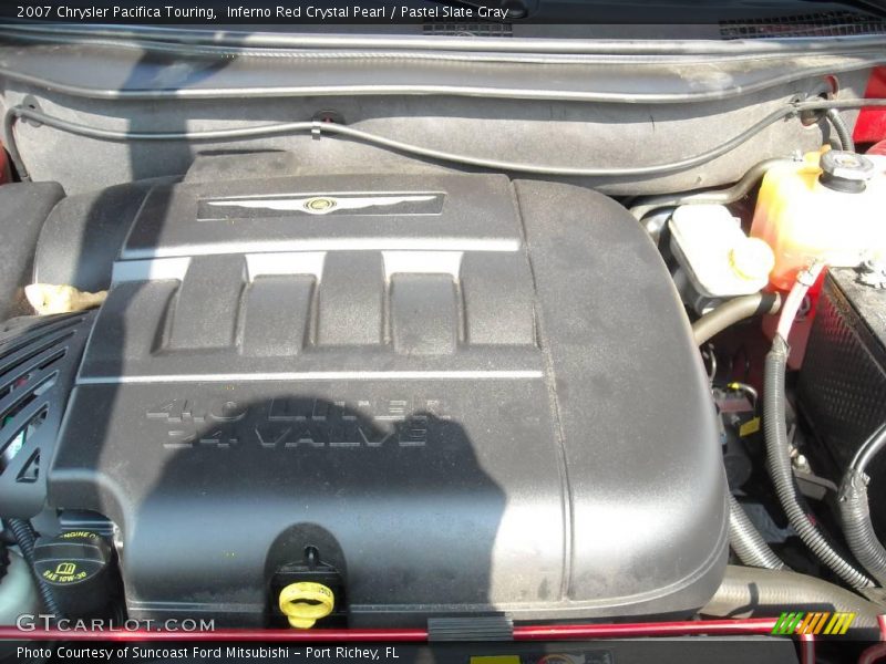 Inferno Red Crystal Pearl / Pastel Slate Gray 2007 Chrysler Pacifica Touring