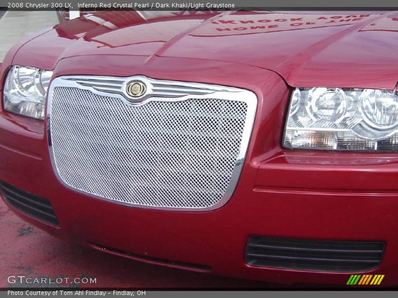 Inferno Red Crystal Pearl / Dark Khaki/Light Graystone 2008 Chrysler 300 LX