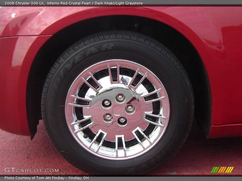 Inferno Red Crystal Pearl / Dark Khaki/Light Graystone 2008 Chrysler 300 LX