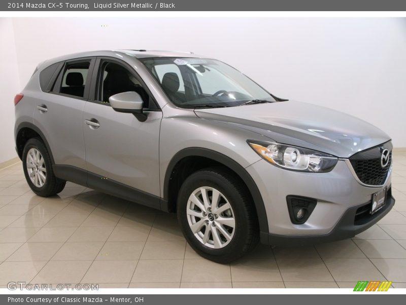 Liquid Silver Metallic / Black 2014 Mazda CX-5 Touring