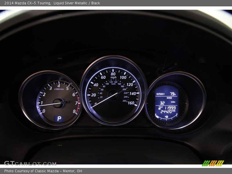 Liquid Silver Metallic / Black 2014 Mazda CX-5 Touring