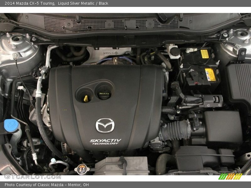 Liquid Silver Metallic / Black 2014 Mazda CX-5 Touring