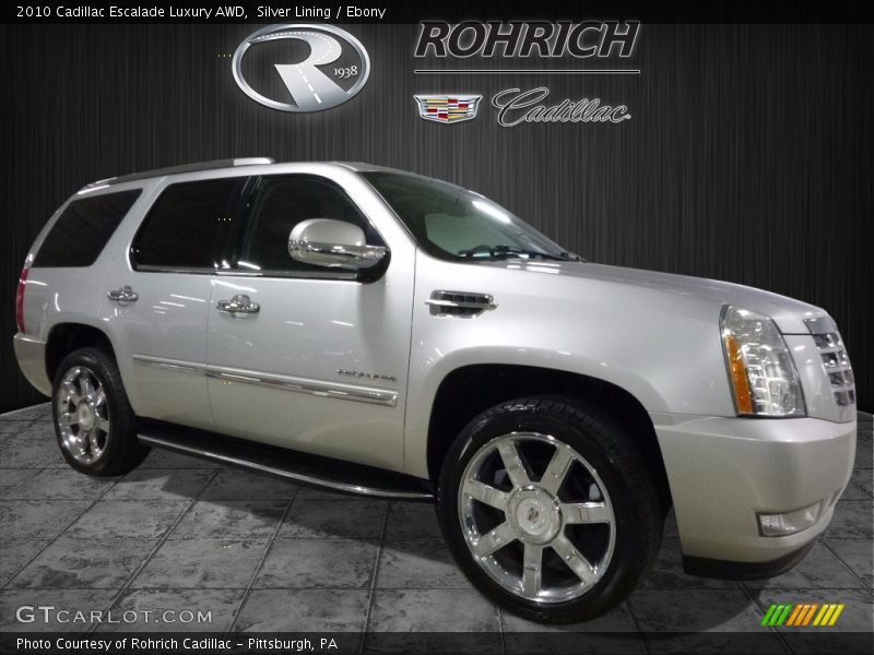 Silver Lining / Ebony 2010 Cadillac Escalade Luxury AWD