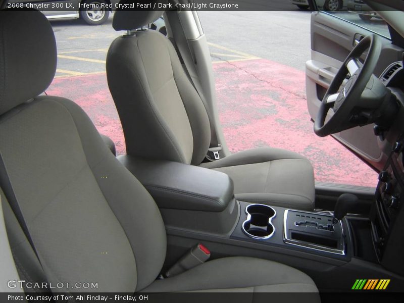 Inferno Red Crystal Pearl / Dark Khaki/Light Graystone 2008 Chrysler 300 LX
