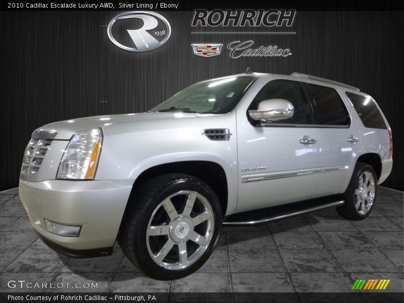 Silver Lining / Ebony 2010 Cadillac Escalade Luxury AWD