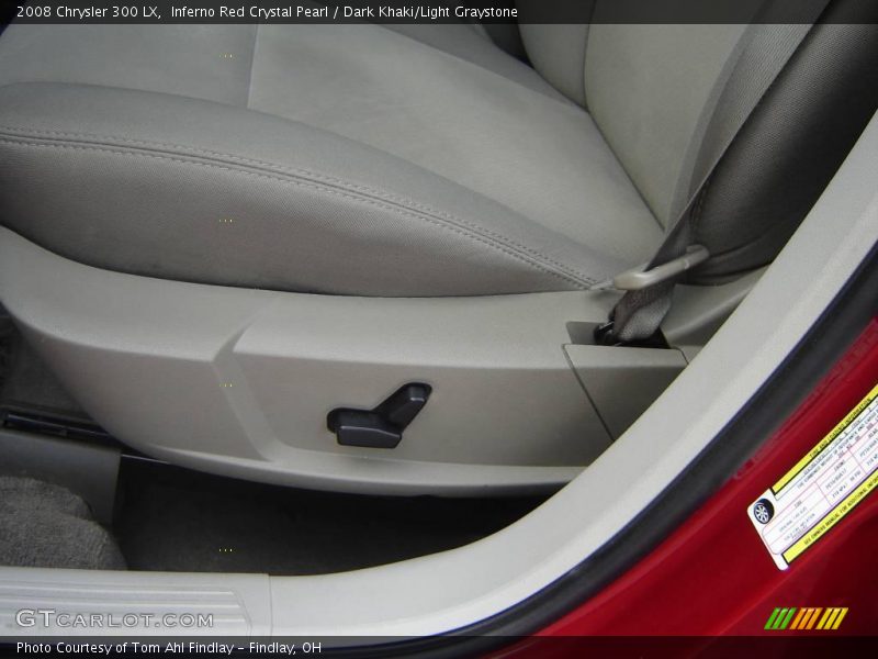 Inferno Red Crystal Pearl / Dark Khaki/Light Graystone 2008 Chrysler 300 LX