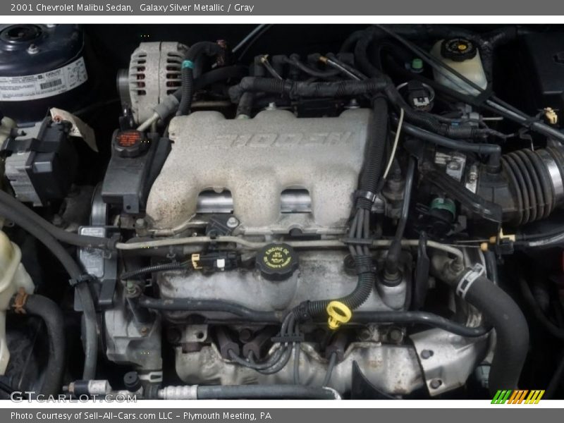 Galaxy Silver Metallic / Gray 2001 Chevrolet Malibu Sedan