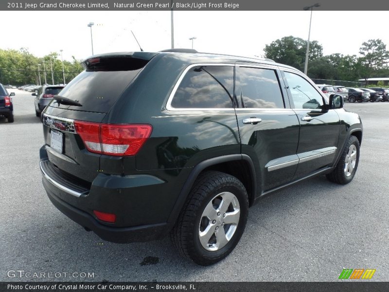 Natural Green Pearl / Black/Light Frost Beige 2011 Jeep Grand Cherokee Limited