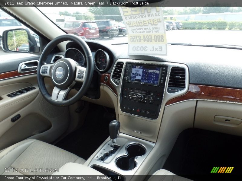 Natural Green Pearl / Black/Light Frost Beige 2011 Jeep Grand Cherokee Limited