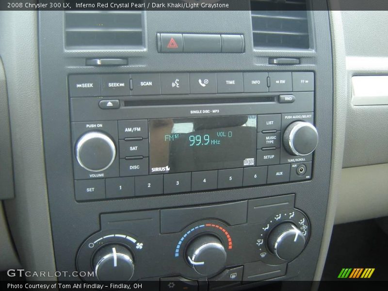 Inferno Red Crystal Pearl / Dark Khaki/Light Graystone 2008 Chrysler 300 LX