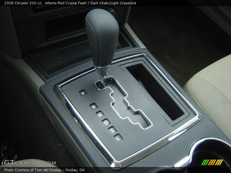 Inferno Red Crystal Pearl / Dark Khaki/Light Graystone 2008 Chrysler 300 LX