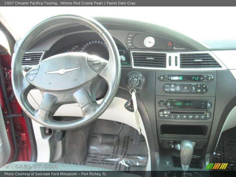 Inferno Red Crystal Pearl / Pastel Slate Gray 2007 Chrysler Pacifica Touring