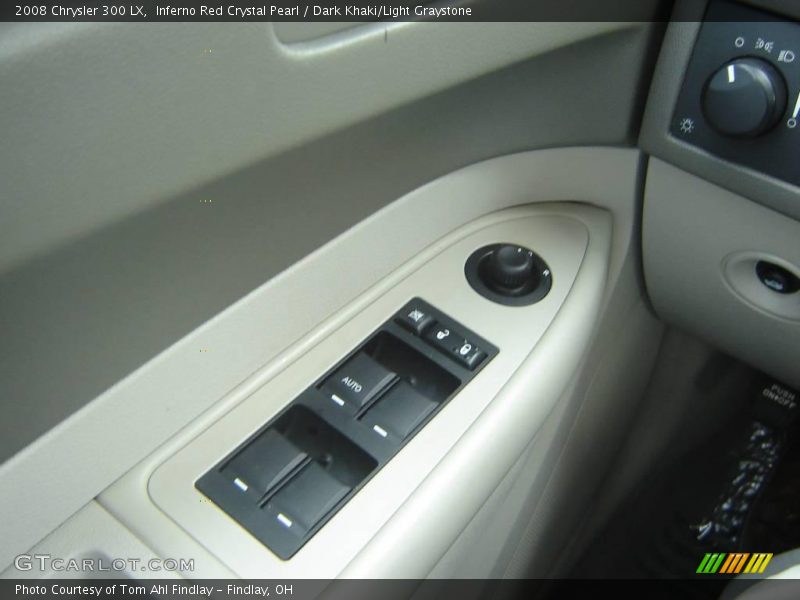 Inferno Red Crystal Pearl / Dark Khaki/Light Graystone 2008 Chrysler 300 LX