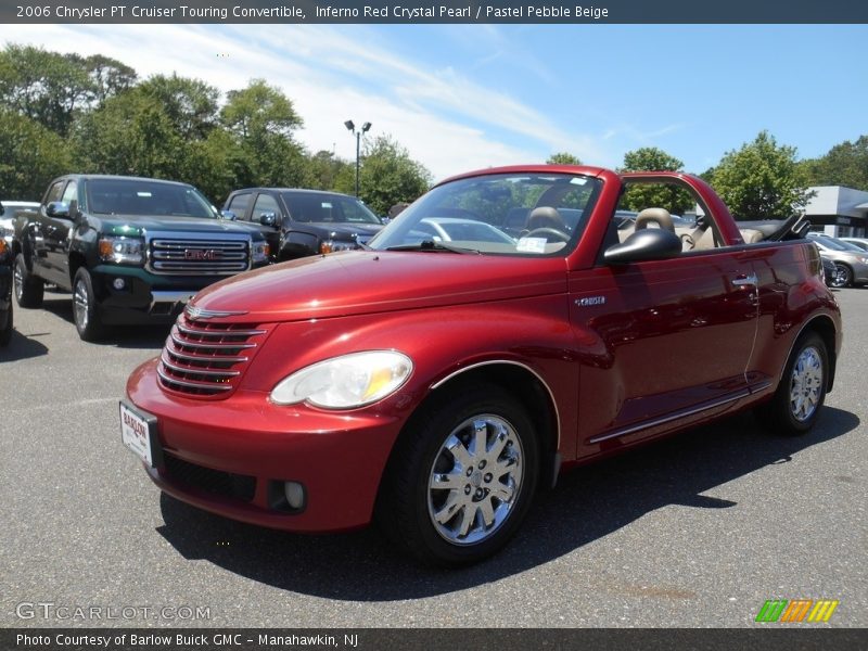 Inferno Red Crystal Pearl / Pastel Pebble Beige 2006 Chrysler PT Cruiser Touring Convertible