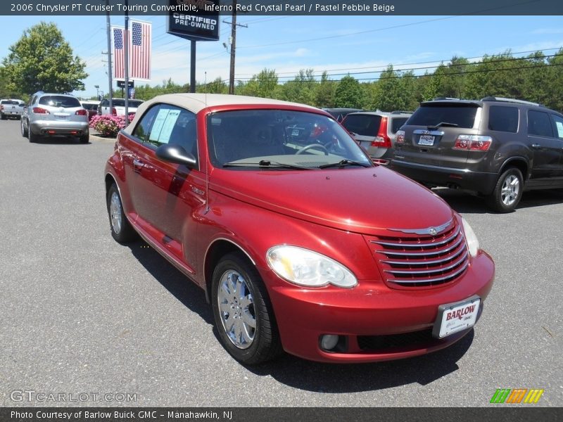 Inferno Red Crystal Pearl / Pastel Pebble Beige 2006 Chrysler PT Cruiser Touring Convertible