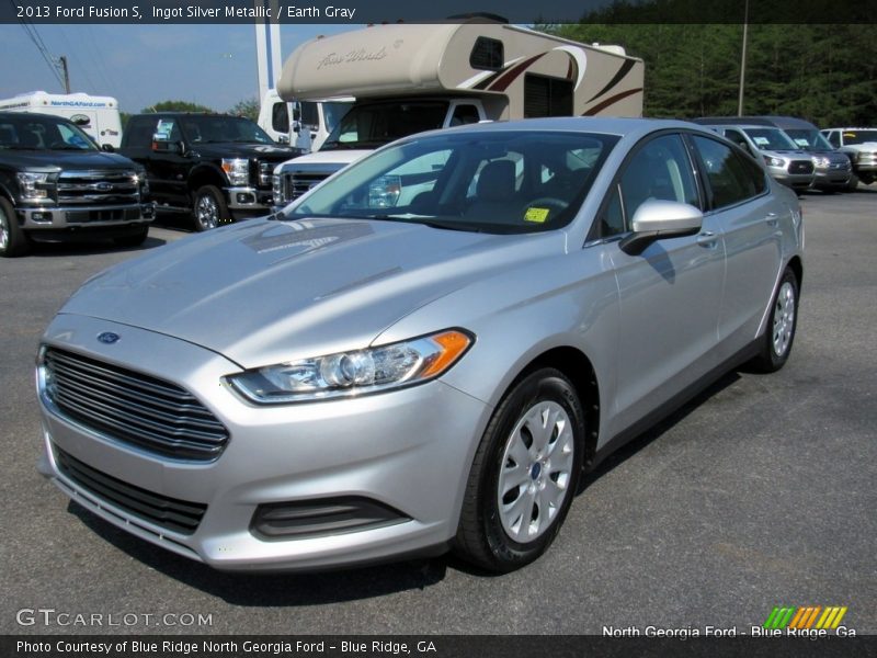 Ingot Silver Metallic / Earth Gray 2013 Ford Fusion S